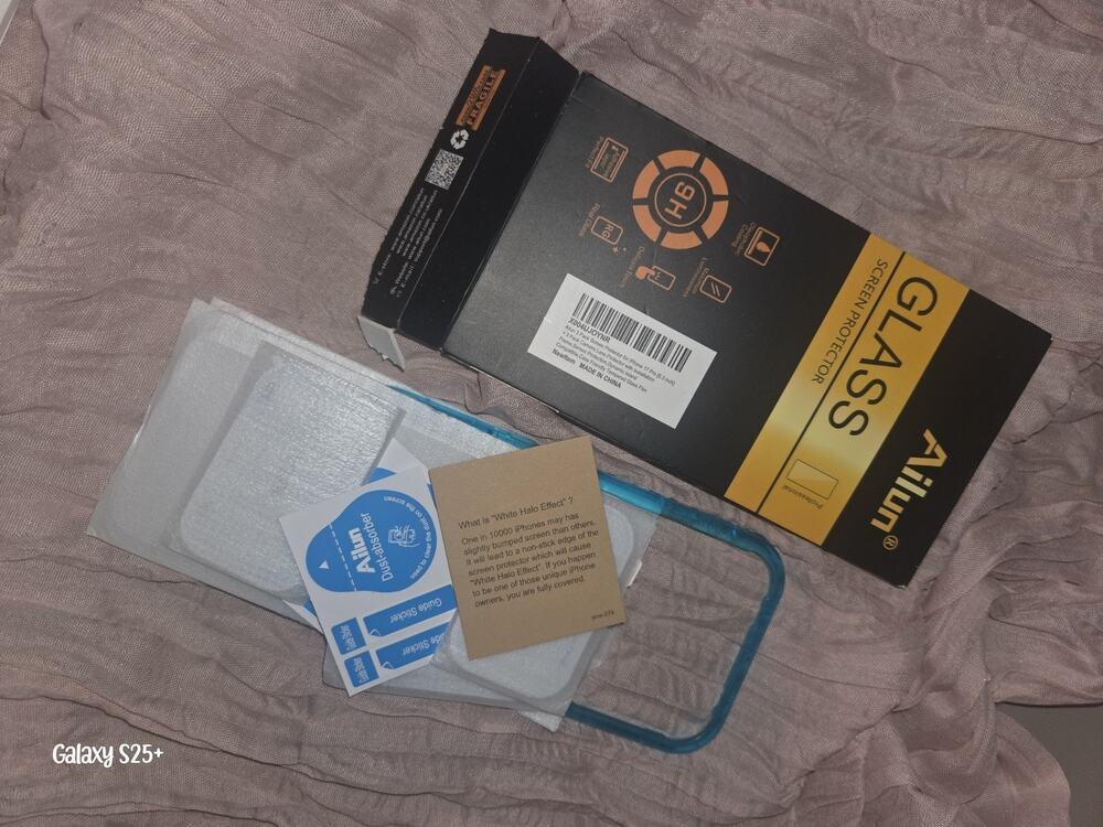 Ailun Clear Tempered Glass iPhone 17 Pro Screen + Camera Lens Protector Kit